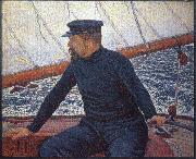 Theo Van Rysselberghe signac on his boat Sweden oil painting artist